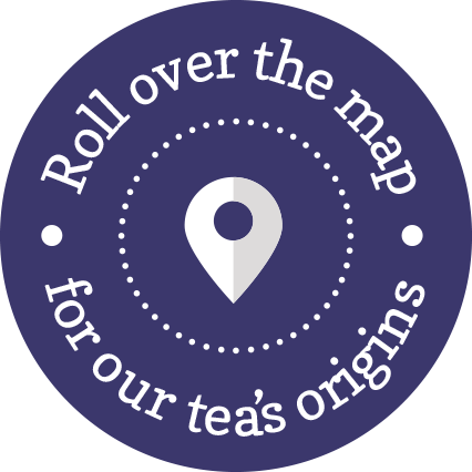 Roll over the map for our tea origins