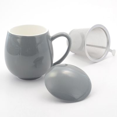 Grey Infuser Mug