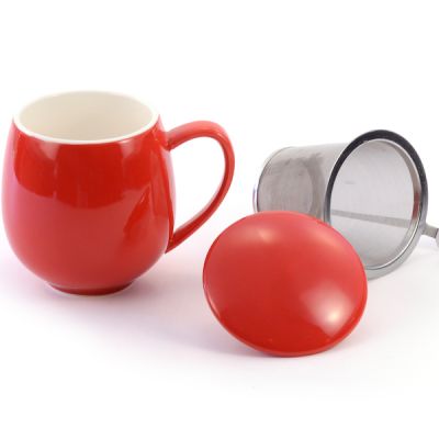 Red Infuser Mug