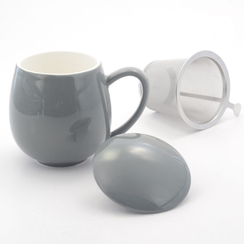 Grey Infuser Mug