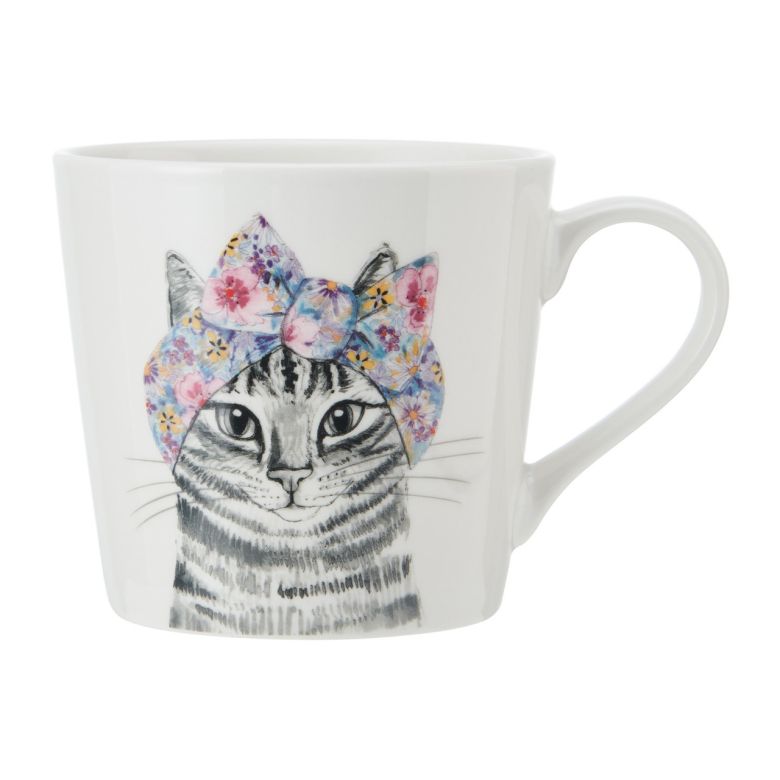 Mikasa Cat Print Mug