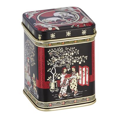 Black and Red Japanese Tea Tin - Various Sizes