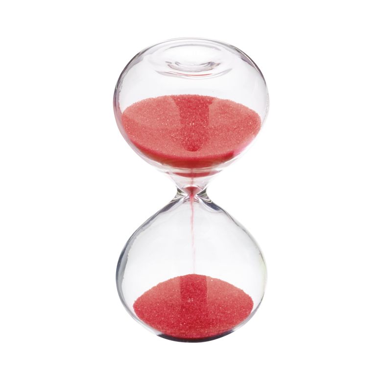 3 Minute Sand Timer Red