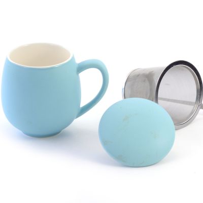 Matte Sky Blue Infuser Mug