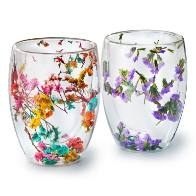 'Flora' Double Walled Tea Glass
