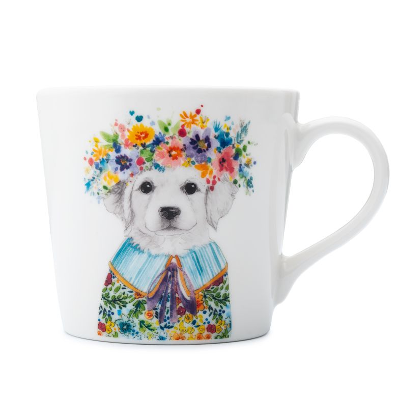 Mikasa Puppy Print Mug